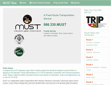 Tablet Screenshot of mustbus.org
